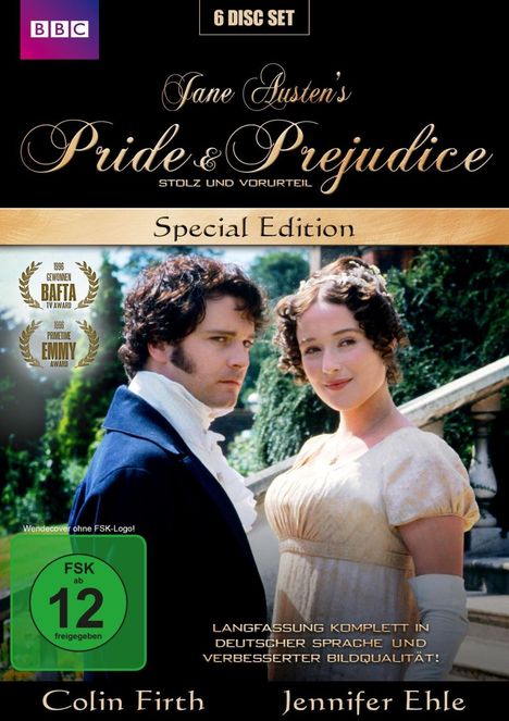 Stolz und Vorurteil - Pride And Prejudice (1995) (Special Edition), 6 DVDs