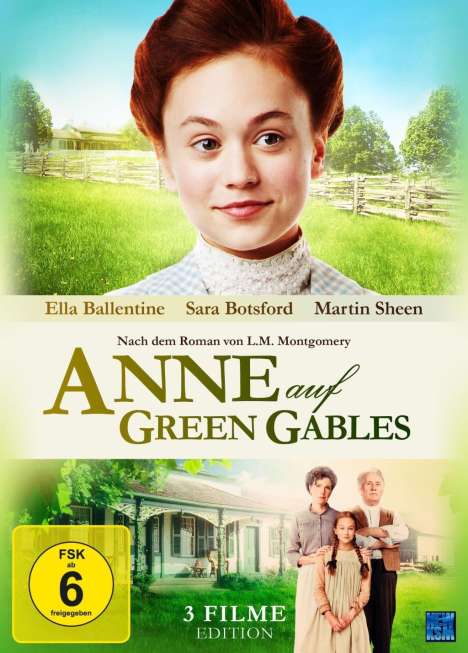 Anne auf Green Gables Teil 1-3, 3 DVDs