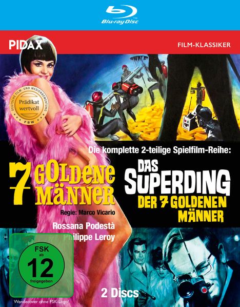 7 goldene Männer / Das Superding der 7 goldenen Männer (Blu-ray), 2 Blu-ray Discs