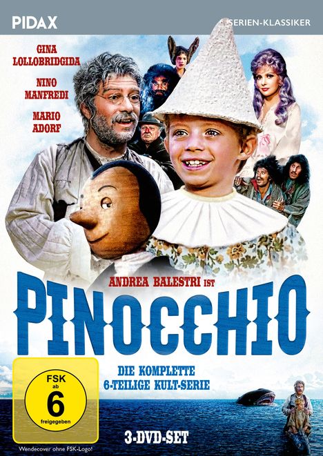 Pinocchio (1972) (Komplette Serie), 3 DVDs
