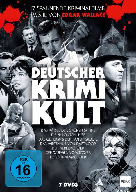 Deutscher Krimi-Kult Vol. 1 (7 Filme), 7 DVDs