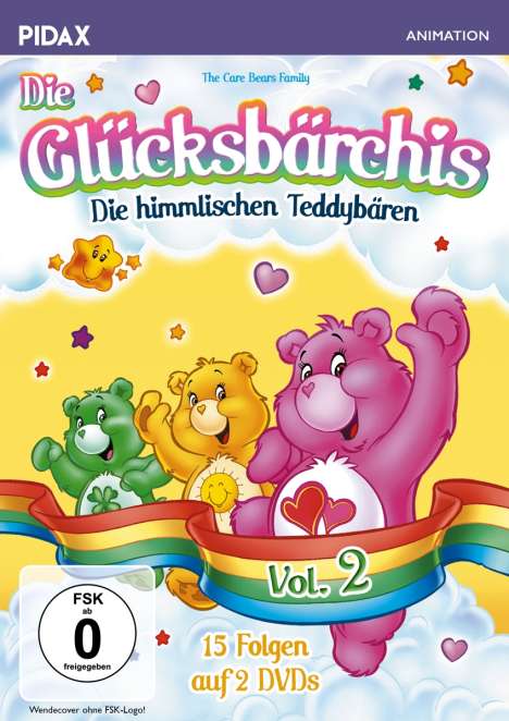 Die Glücksbärchis - Die himmlischen Teddybären Vol. 2, 2 DVDs