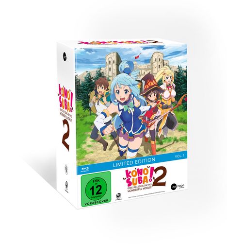 KonoSuba Staffel 2 Vol. 1 (Limited Mediabook Edition) (mit Sammelschuber) (Blu-ray), Blu-ray Disc