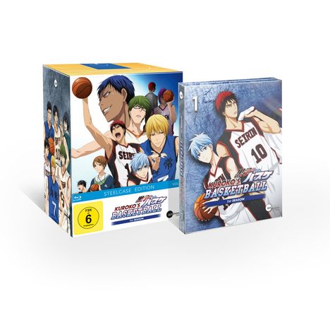 Kuroko's Basketball Staffel 1 Vol. 1 (mit Sammelschuber) (Blu-ray), Blu-ray Disc