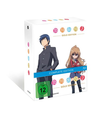 Toradora! (Komplettbox) (Gold Edition) (Blu-ray), 5 Blu-ray Discs