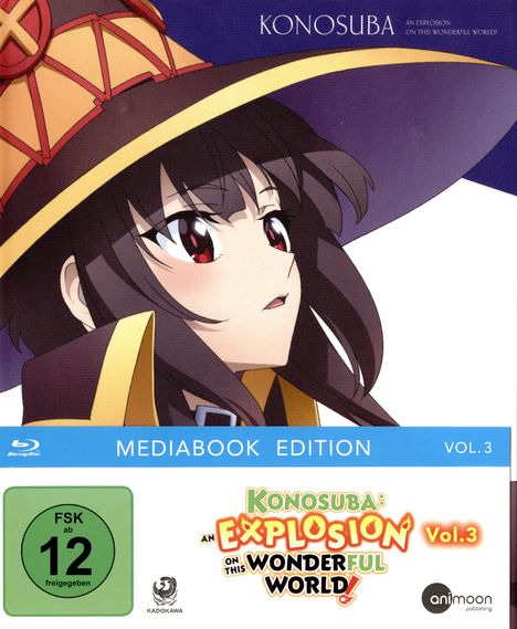 KonoSuba: An Explosion On This Wonderful World Vol. 3 (Blu-ray im Mediabook), Blu-ray Disc
