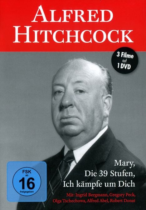 Alfred Hitchcock (3 Filme auf 1 DVD), DVD