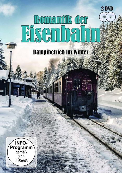 Romantik der Eisenbahn - Dampfbetrieb im Winter, 2 DVDs