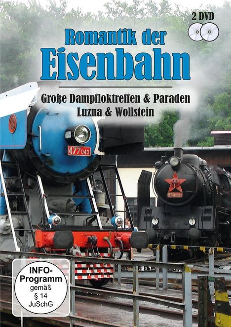 Romantik der Eisenbahn - Große Dampfloktreffen &amp; Paraden Luzna &amp; Wollstein, 2 DVDs