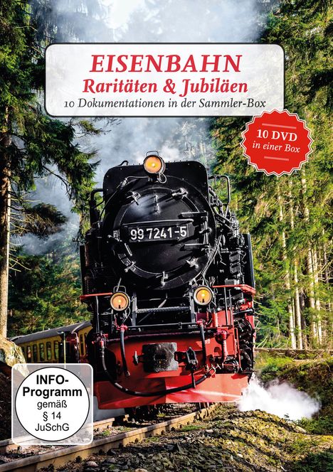 Eisenbahn Raritäten &amp; Jubiläen, 10 DVDs