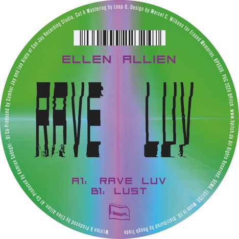 Ellen Allien: Rave Luv, Single 12"