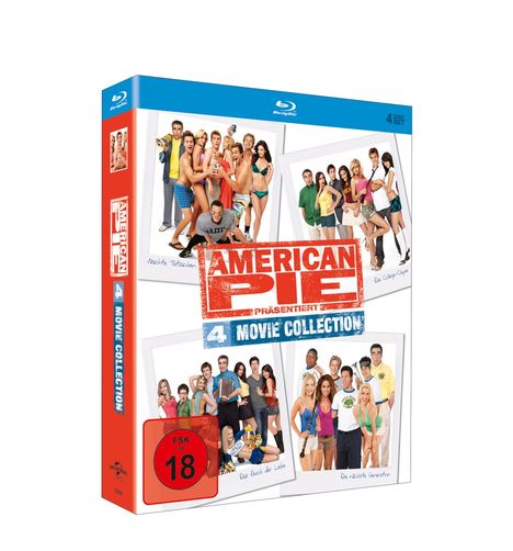 American Pie - 4 Movie Collection (Blu-ray im Digipack), 4 Blu-ray Discs