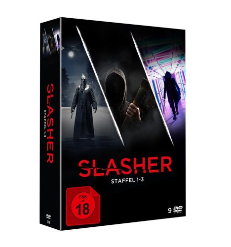 Slasher Staffel 1-3, 9 DVDs