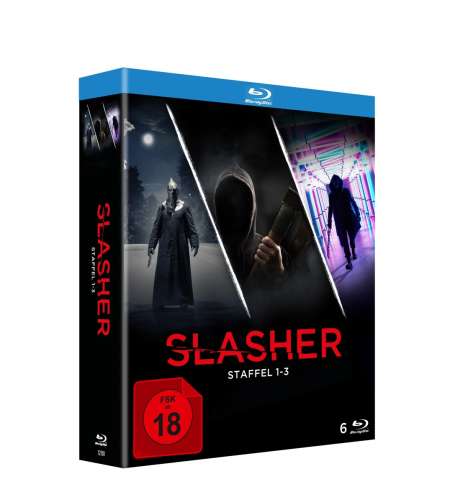 Slasher Staffel 1-3 (Blu-ray), 6 Blu-ray Discs