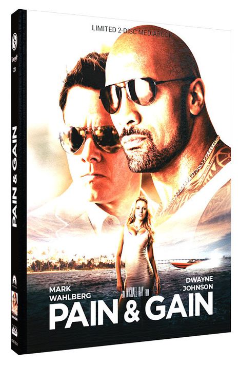 Pain &amp; Gain (Blu-ray &amp; DVD im Mediabook), 1 Blu-ray Disc und 1 DVD