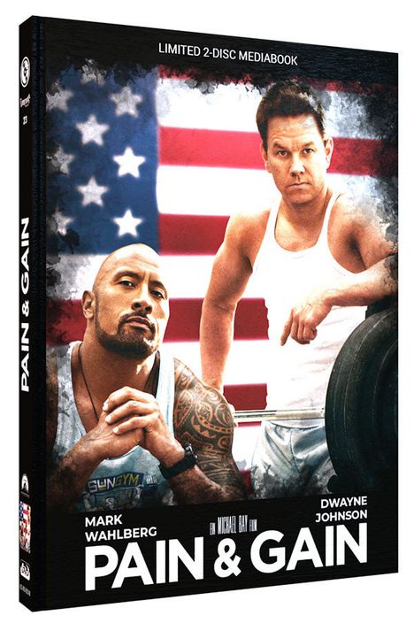 Pain &amp; Gain (Blu-ray &amp; DVD im Mediabook), 1 Blu-ray Disc und 1 DVD