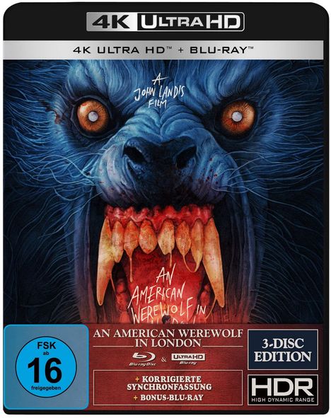 An American Werewolf in London (Ultra HD Blu-ray &amp; Blu-ray), 1 Ultra HD Blu-ray und 2 Blu-ray Discs