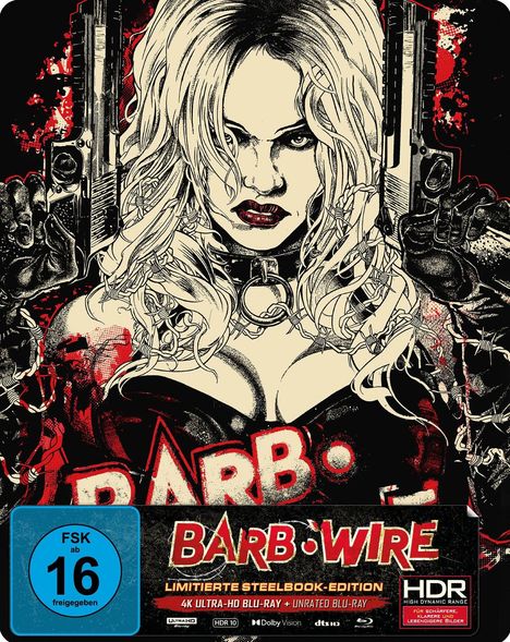 Barb Wire (Ultra HD Blu-ray &amp; Blu-ray im Steelbook), 1 Ultra HD Blu-ray und 1 Blu-ray Disc