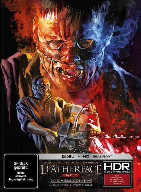 Leatherface (Ultra HD Blu-ray & Blu-ray im Mediabook), 1 Ultra HD Blu-ray und 1 Blu-ray Disc