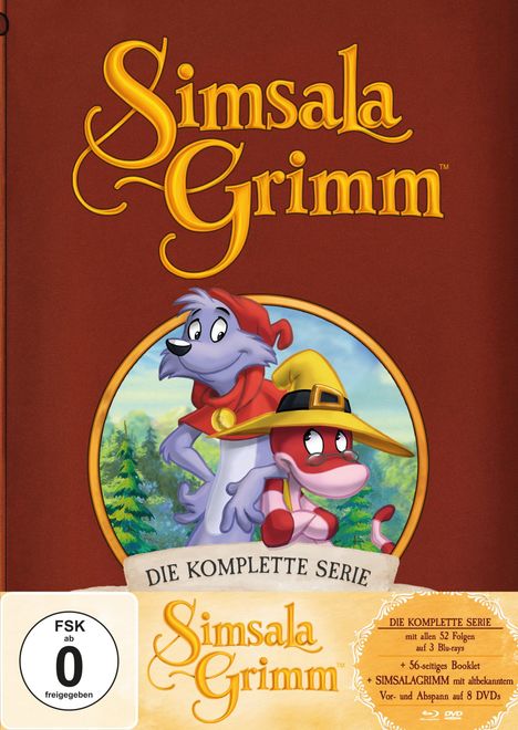 SimsalaGrimm (Komplette Serie) (Special Edition) (Blu-ray &amp; DVD), 3 Blu-ray Discs und 8 DVDs