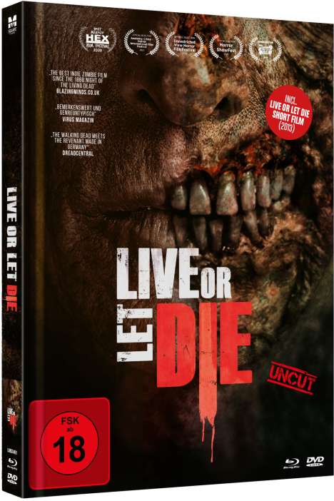 Live or let Die (Blu-ray &amp; DVD im Mediabook), 1 Blu-ray Disc und 1 DVD