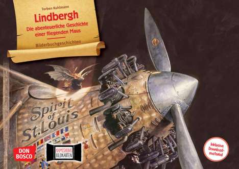 Torben Kuhlmann: Lindbergh: Die abenteuerliche Geschichte einer fliegenden Maus. Kamishibai Bildkartenset, 2 Diverse