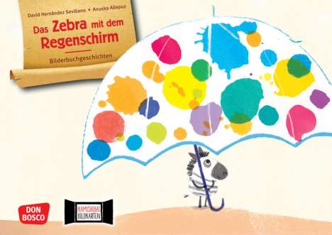 David Hernández Sevillano: Das Zebra mit dem Regenschirm. Kamishibai Bildkartenset, Diverse