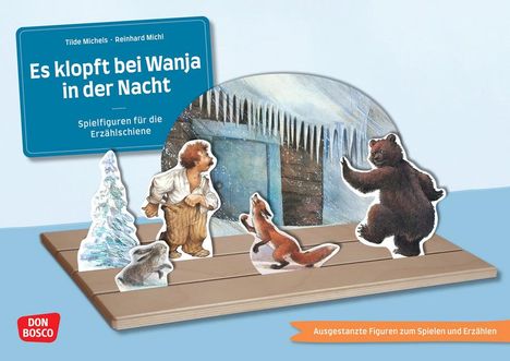 Tilde Michels: Es klopft bei Wanja in der Nacht. Erzählschienen-Figurenset, Buch