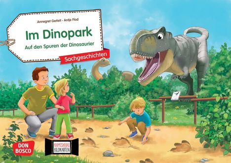 Annegret Gerleit: Im Dinopark: Auf den Spuren der Dinosaurier. Kamishibai Bildkartenset, Diverse