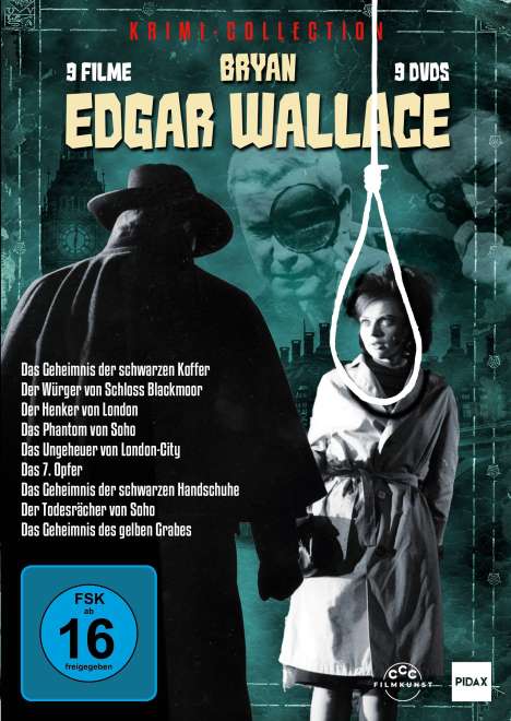 Bryan Edgar Wallace: Krimi-Collection (9 Filme), 9 DVDs