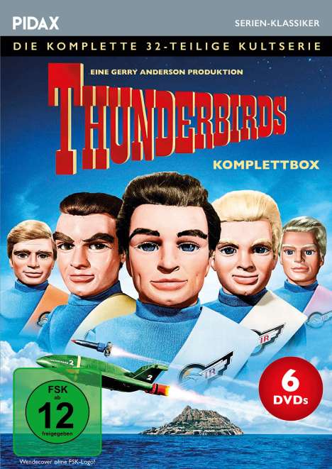 Thunderbirds (Komplette Serie), 6 DVDs