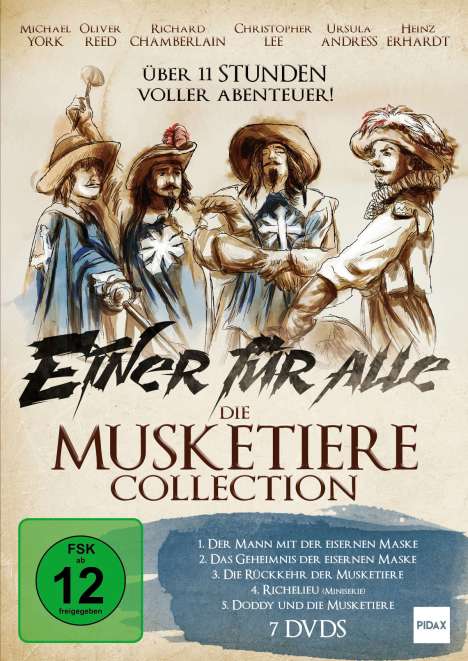 Einer für alle - Die Musketiere Collection, 7 DVDs