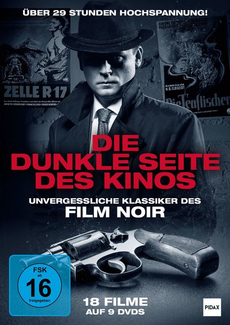 Die dunkle Seite des Kinos - Unvergessliche Klassiker des Film Noir (18 Filme auf 9 DVDs), 9 DVDs