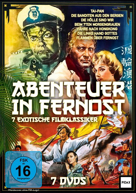 Abenteuer in Fernost - 7 exotische Filmklassiker, 7 DVDs
