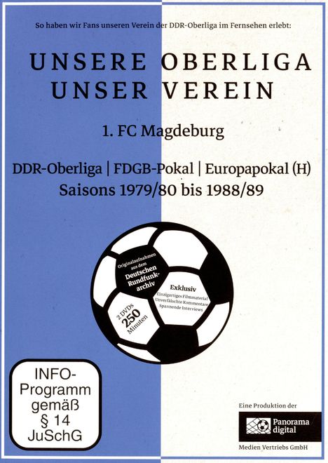 Unsere Oberliga - Unser Verein: 1. FC Magdeburg, 2 DVDs