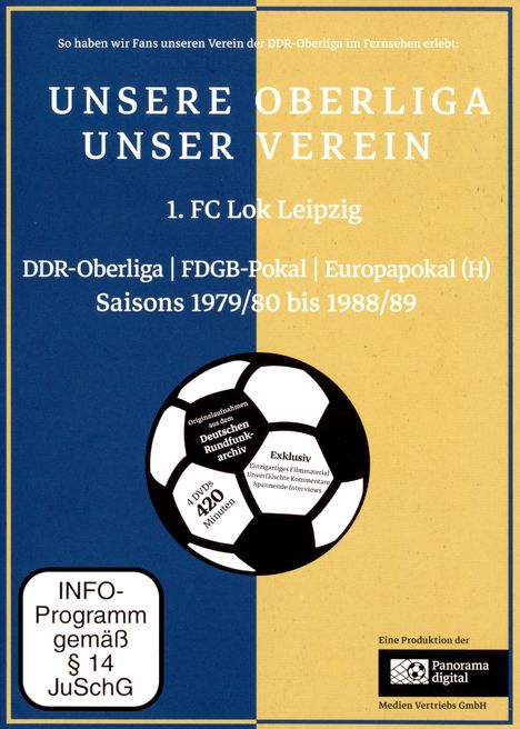 Unsere Oberliga - Unser Verein: 1. FC Lok Leipzig, 4 DVDs