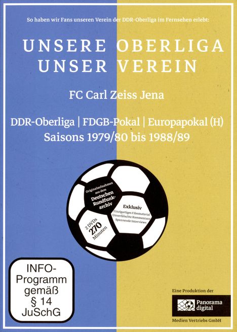 Unsere Oberliga - Unser Verein: FC Carl Zeiss Jena, 2 DVDs