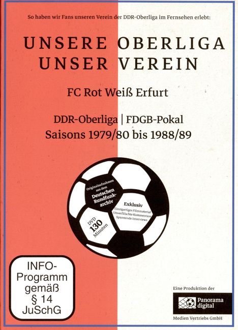 Unsere Oberliga - Unser Verein: FC Rot Weiß Erfurt, DVD