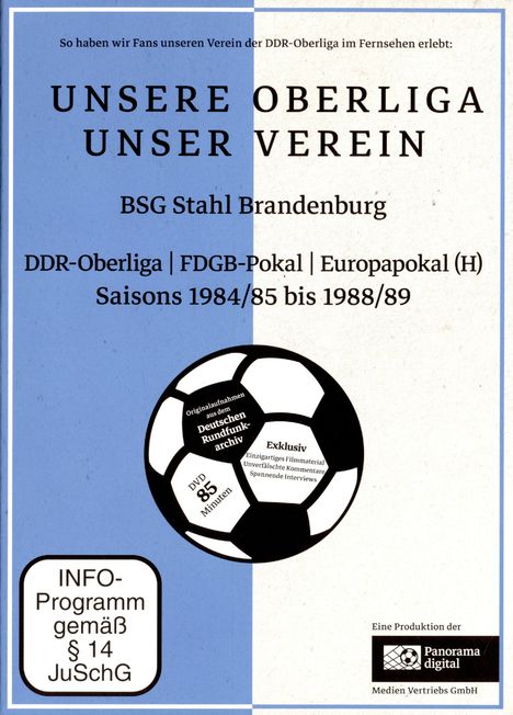 Unsere Oberliga - Unser Verein: BSG Stahl Brandenburg, DVD