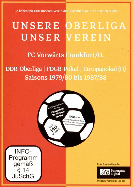 Unsere Oberliga - Unser Verein: FC Vorwärts Frankfurt/O., DVD