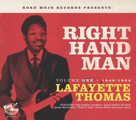 Right Hand Man: Lafayette Thomas Vol. 1, CD