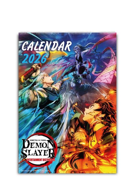 Wandkalender - Demon Slayer - 2026, Kalender