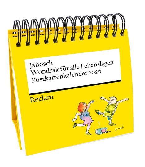 Janosch: Janosch: 'Wondrak für alle Lebenslagen' (Postkartenkalender 2026). Mit Zitaten und Illustrationen von Janosch, Kalender