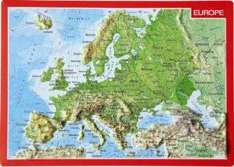 André Markgraf: Reliefpostkarte Europa, Buch