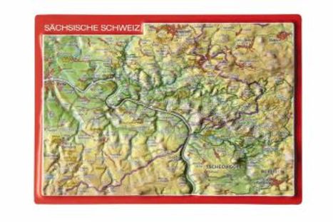 André Markgraf: Reliefpostkarte Sächsische Schweiz, Buch