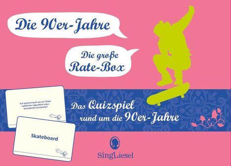 Linus Paul: Das große 90er-Jahre-Quiz. Das Spiel für Senioren rund um die 90er Jahre. Spiele-Box mit 100 Karten, Spiele