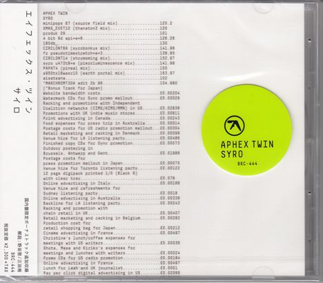 Aphex Twin: Syro, CD