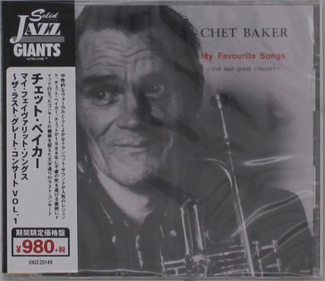 Chet Baker (1929-1988): My Favourite Songs: The Last Great Concert Vol. 1, CD