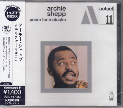 Archie Shepp (geb. 1937): Poem For Malcolm (Limited Price Edition), CD