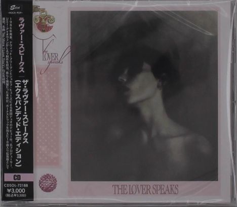 "The Lover Speaks" steht groß auf einem CD-Cover. Ein verschwommenes Schwarz-Weiß-Porträt ist abgebildet.